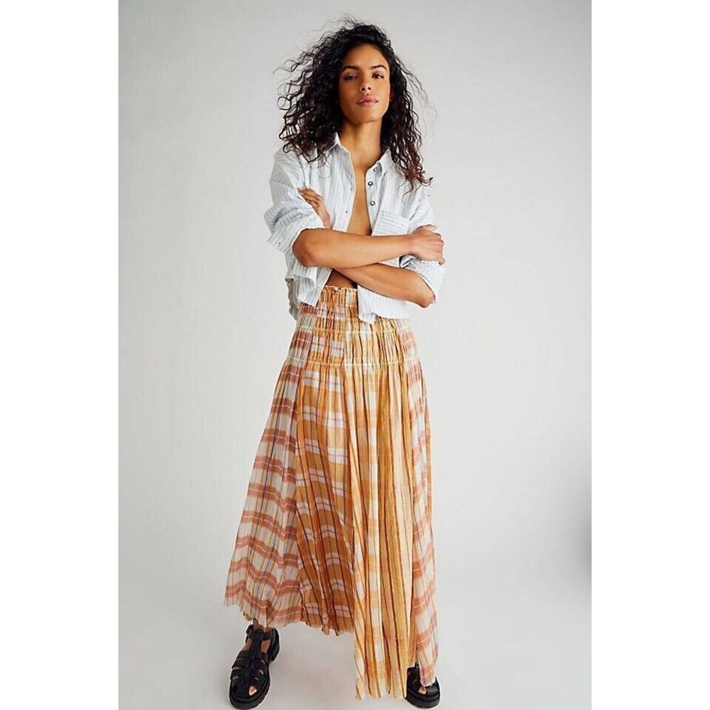 New Free People Lausanne Convertible Maxi Skirt Size Large